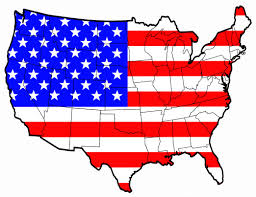 map usa flag